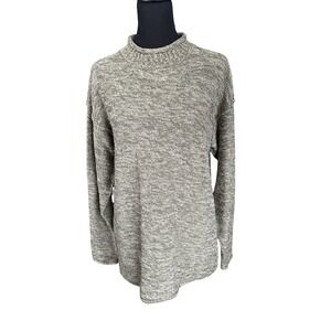 Vintage Pazzo Silk Blend Rolled Edge Mock Neck Sweater, Size Medium, Retro